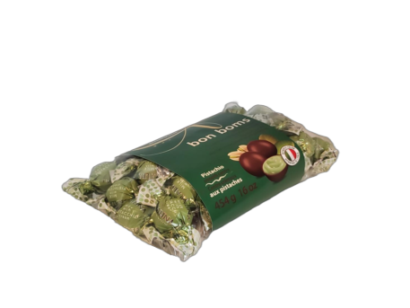 Allessia Pistachio Smooth Centre Chocolate Bon Boms 454g