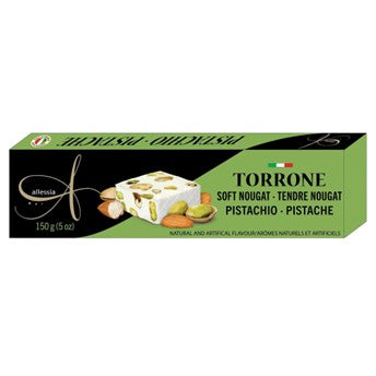 Allessia Torrone Traditional Soft Nougat with Pistachio 150g
