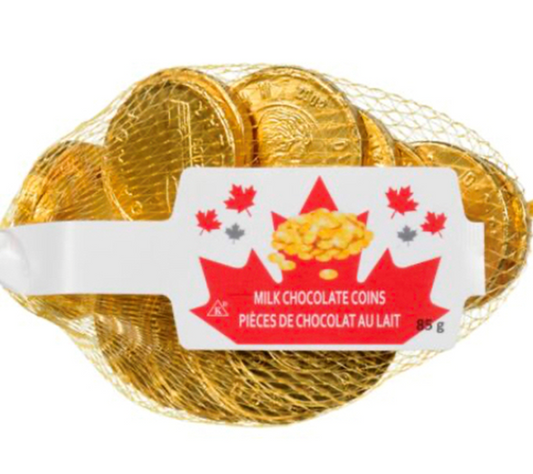 Crest  Milk Chocolate Coins in Net (Large)-85g