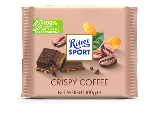 Ritter Sports Crispy Coffee 100g (3 pack sizes)