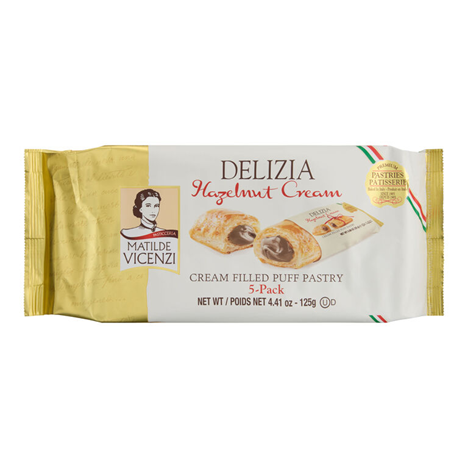 Matilde Vincenzi  Delizia Mini  Hazelnut Cream-Filled Chocolate Pastry-125g