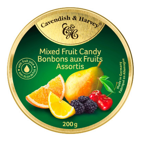 Cavendish & Harvey Mixed Fruit Candy Tin 200g
