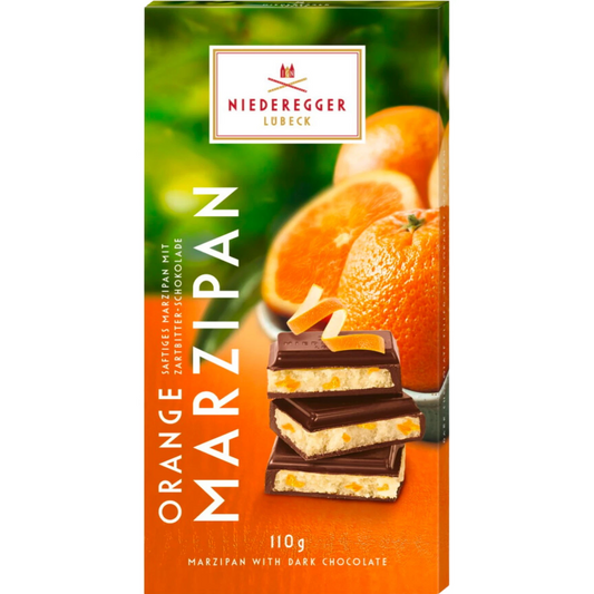 Niederegger Orange Dark Chocolate  Marzipan Bar-110g