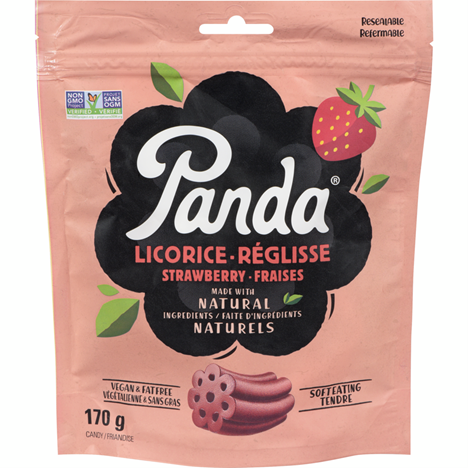 Panda Strawberry Licorice Bag (8PK)-170g