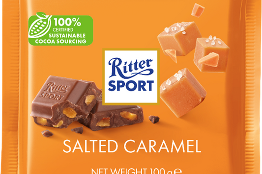 Ritter Sports Salted Caramel 100g (3 pack sizes)