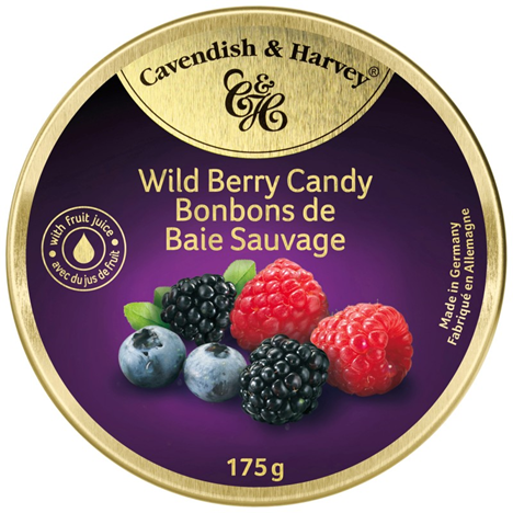 Cavendish & Harvey Wild Berry Candy Tin 175g
