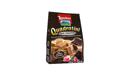 Loacker Quadritini Dark Chocolate 250g 6pk