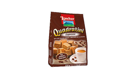 Loacker Quadritini Expresso 220g 6pk